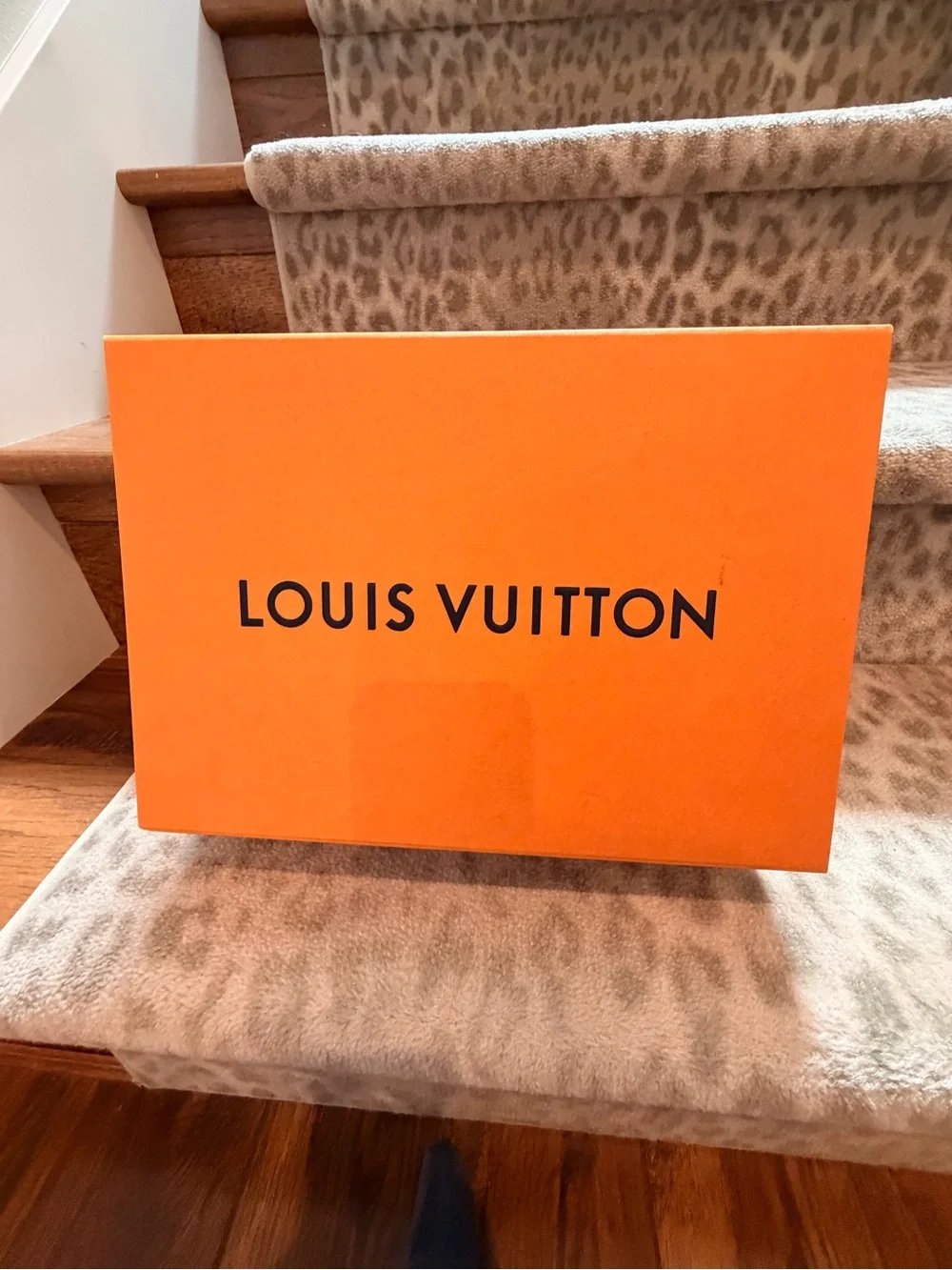 Louis Vuitton Bright Orange Logo Gift Boxes Trio
